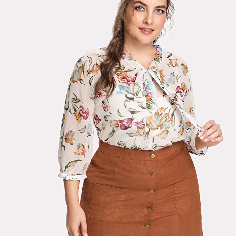 Burnt Orange Suede Skirt w/ gold front buttons